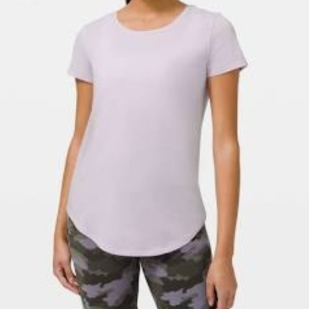 Lululemon Athletica Light Purple Short Sleeve Tee